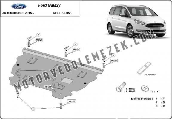 Acél motor, kapcsolószekrény, hütő védőlemez Ford Galaxy 3