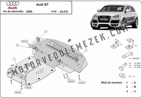 Acél motorvédőlemez Audi Q7 S-Line