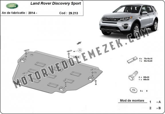 Acél motor, kapcsolószekrény védőlemez  Land Rover Discovery Sport