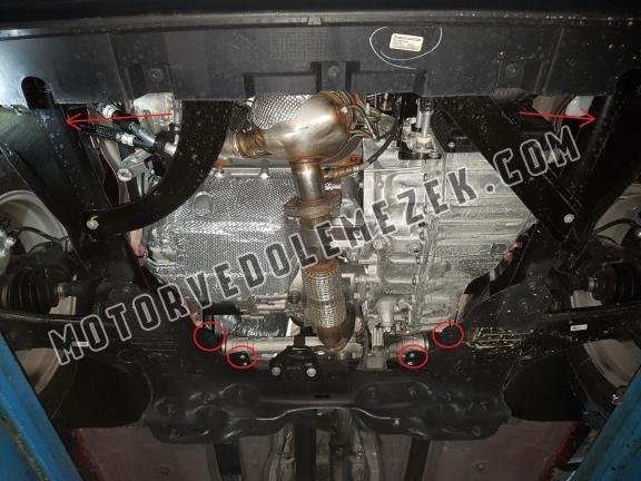 Acél motor, sebbeségváltó, hütő, első lökhárító védőlemez Jeep Compass