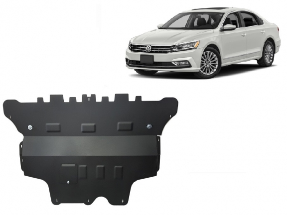 Acél motor, sebességváltó, hűtő, első lökhárító védőlemez VW Passat B8
