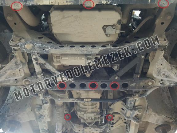 Acél motor, sebbeségváltó, hütő, első lökhárító védőlemez Mercedes V-Class W447 2.2 D, 4x2 