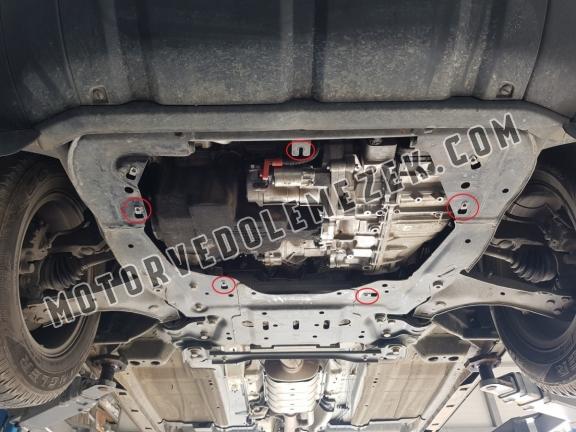 Acél motor, kapcsolószekrény védőlemez Range Rover Evoque