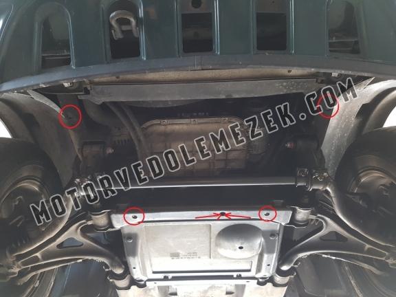 Acél kapcsolószekrény védőlemez Mercedes ML W163
