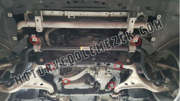 Acél motor, kapcsolószekrény védőlemez Mercedes ML W166
