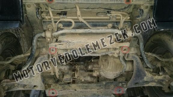 Acél motor, hütő védőlemez Mitsubishi Pajero 4 (V80, V90)