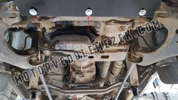 Acél kapcsolószekrény védőlemez Nissan Navara D22