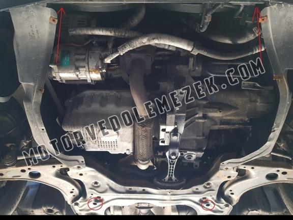 Acél motor, sebbeségváltó, hütő, első lökhárító védőlemez VW Golf  mk4