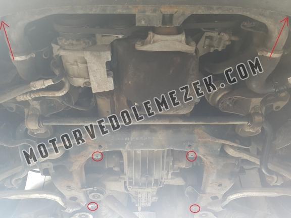 Acél motor, hütő védőlemez VW Passat B5.5