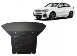 Acél motor, hűtő védőlemez BMW X4
