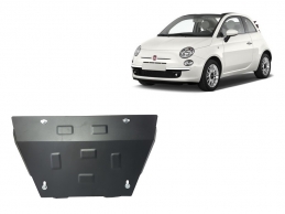 Acél motor, kapcsolószekrény, hűtő védőlemez Fiat 500