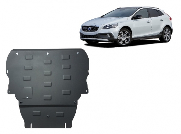 Acél motor, kapcsolószekrény, hűtő védőlemez Volvo V40