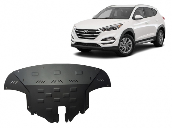 Acél motor, sebességváltó, hűtő, első lökhárító védőlemez Hyundai Tucson