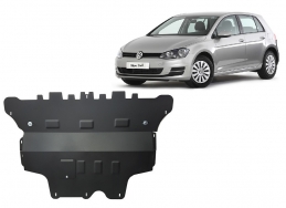 Acél motor, kapcsolószekrény védőlemez VW Golf 7