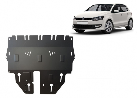 Acél motor, sebességváltó, hűtő, első lökhárító védőlemez VW Polo
