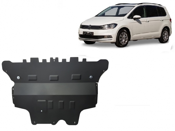 Acél motor, kapcsolószekrény, hűtő védőlemez VW Touran