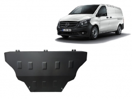 Acél motor, kapcsolószekrény, hűtő védőlemez Mercedes Vito W447