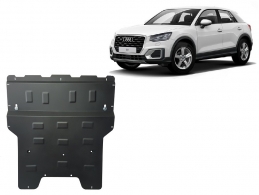 Acél motor, kapcsolószekrény, hűtő védőlemez Audi Q2
