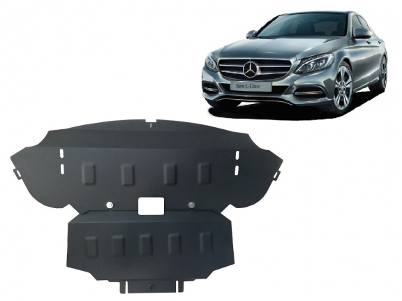 Acél motor, hűtő védőlemez Mercedes C-Class W205