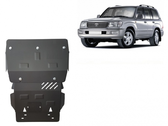 Acél motor, hűtő védőlemez Toyota Land Cruiser J100