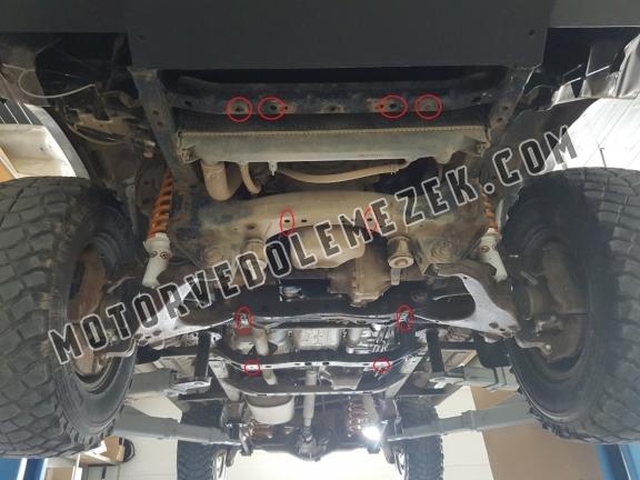 Acél motor, hütő védőlemez Toyota Land Cruiser J90