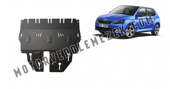 Acél motor, sebbeségváltó, hütő, első lökhárító védőlemez Skoda Fabia 3