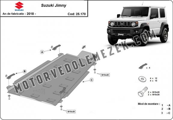 Acél osztómű védőlemez Suzuki Jimny