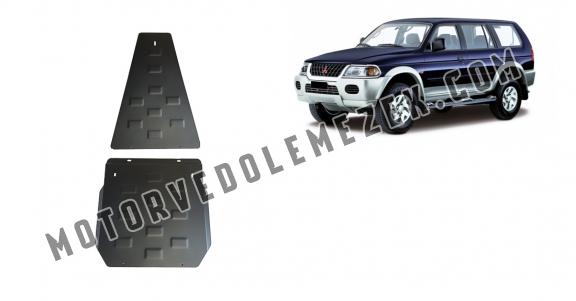 Acél kapcsolószekrény, differenciálmű védőlemez Mitsubishi Pajero Sport 1