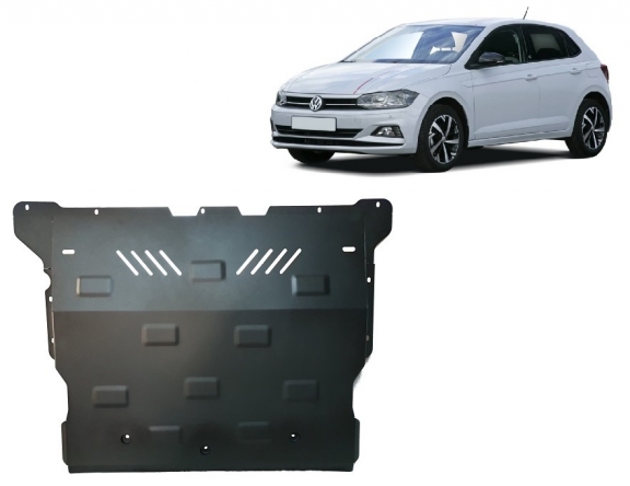 Acél motor, sebességváltó, hűtő, első lökhárító védőlemez VW Polo