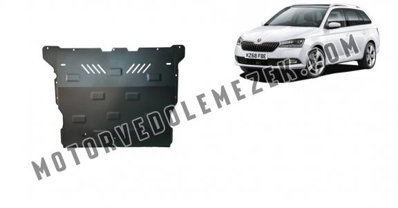 Acél motor, sebbeségváltó, hütő, első lökhárító védőlemez Skoda Fabia