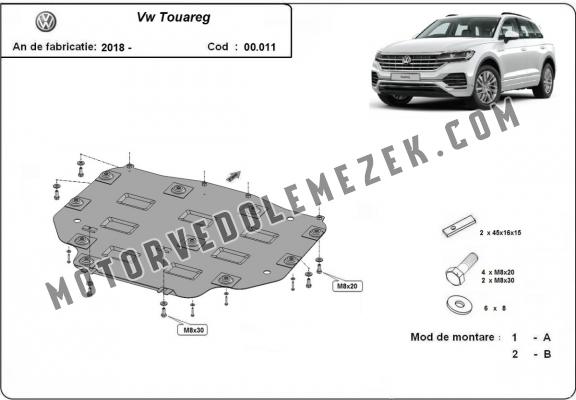 Acél kapcsolószekrény védőlemez VW Touareg