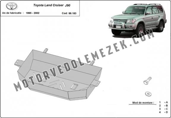 Acél üzemanzagtartály védőlemez Toyota Land Cruiser J90