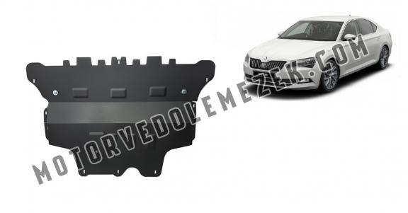 Acél motor, sebbeségváltó, hütő, első lökhárító védőlemez Skoda Superb