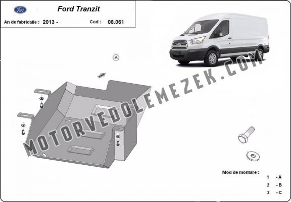 Acél AdBlue tartályvédő lemez Ford Transit