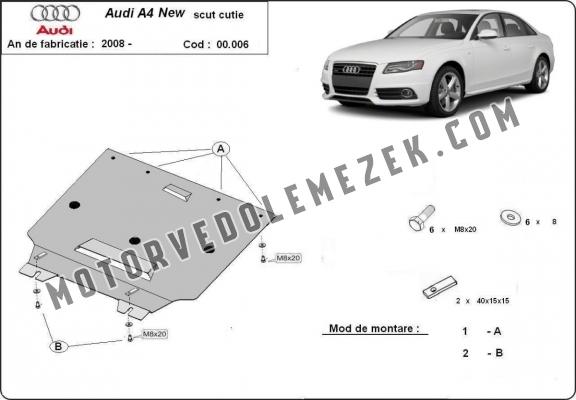 Acél kapcsolószekrény védőlemez Audi A4 4  B8 All Road