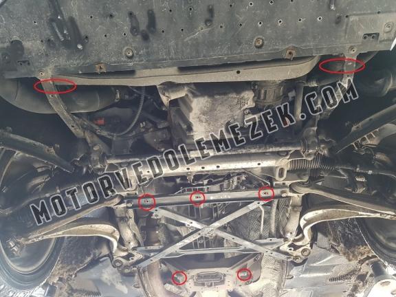 Acél motor, hütő védőlemez Audi A4 B8 All Road