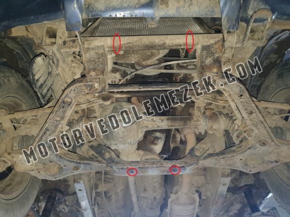 Acél motor, hütő védőlemez Suzuki X90