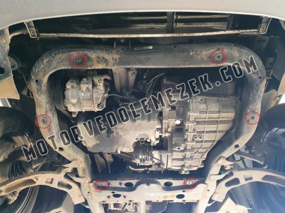 Acél motor, sebbeségváltó, hütő, első lökhárító védőlemez Volkswagen Transporter T6.1
