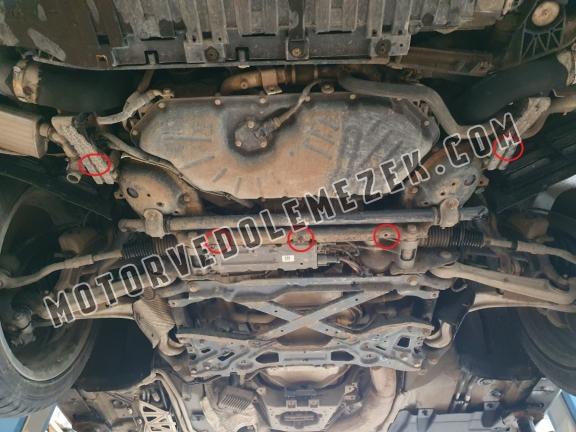 Acél motor, hütő védőlemez Audi A8