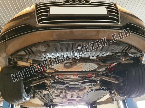 Acél motor, hütő védőlemez Audi A8