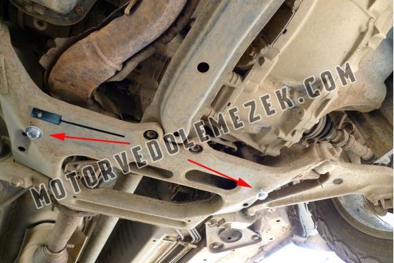 Acél motor, kapcsolószekrény, hütő védőlemez Nissan X-Trail T30