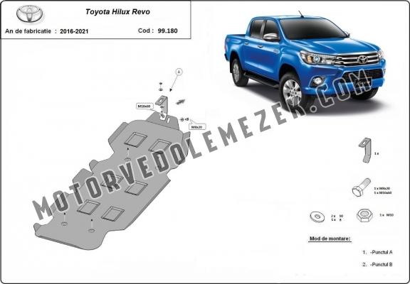 Acél üzemanzagtartály védőlemez Toyota Hilux Revo