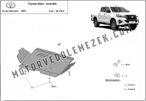 Motor, karter- védő acéllemez Toyota Hilux Invincible