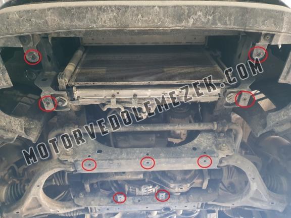 Acél motor, hütő védőlemez Ssangyong Musso Grand