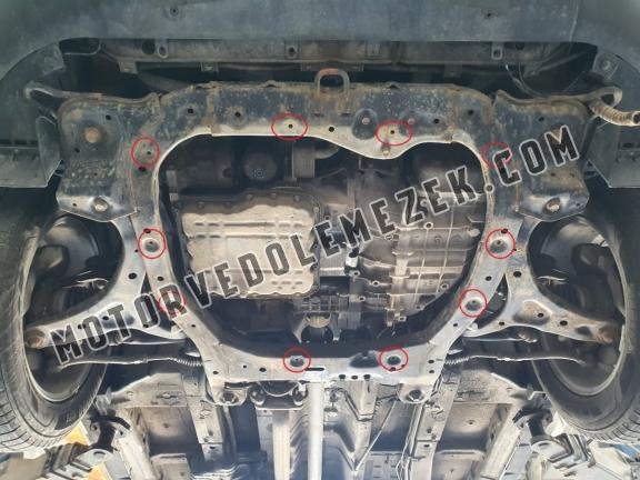 Acél motor, sebbeségváltó, hütő, első lökhárító védőlemez  Kia Sorento XM (Pre-facelift)