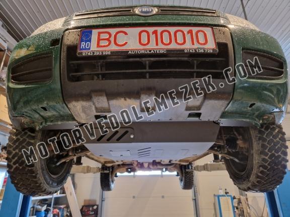 Acél motor, sebbeségváltó, hütő, első lökhárító védőlemez Fiat Panda 4x4