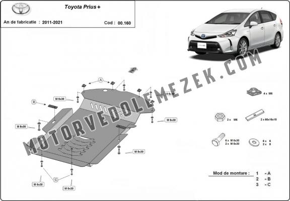 Katalizátor lopásgátló (CAT/LOCK) Toyota Prius 3+