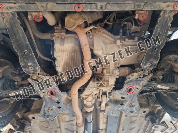 Acél motor, sebbeségváltó, hütő, első lökhárító védőlemez Fiat Panda 4x4