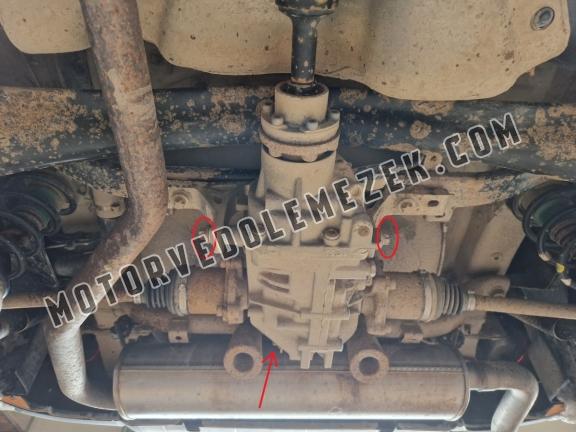 Acél hátsó differenciálmű védőlemez - RWD Fiat Panda 4x4