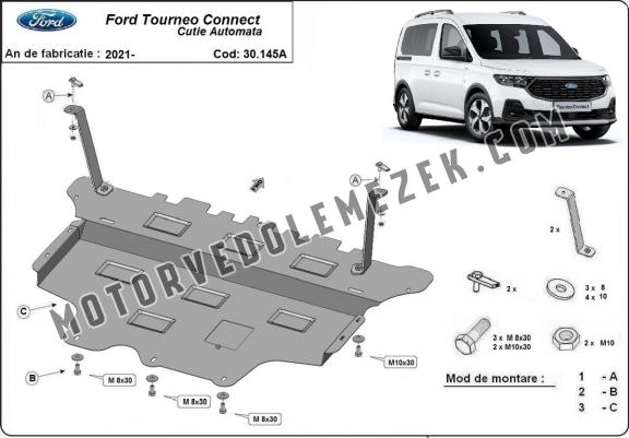 Steel skid plate for Ford Tourneo Connect - automatic gearbox